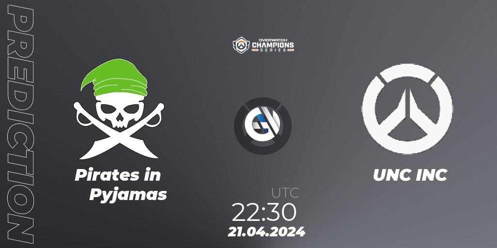 Prognoza Pirates in Pyjamas - UNC INC. 21.04.2024 at 22:30, Overwatch, Overwatch Champions Series 2024 - North America Stage 2 Group Stage