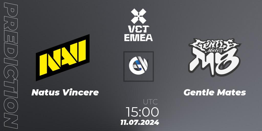 Prognoza Natus Vincere - Gentle Mates. 11.07.2024 at 16:00, VALORANT, VALORANT Champions Tour 2024: EMEA League - Stage 2 - Group Stage