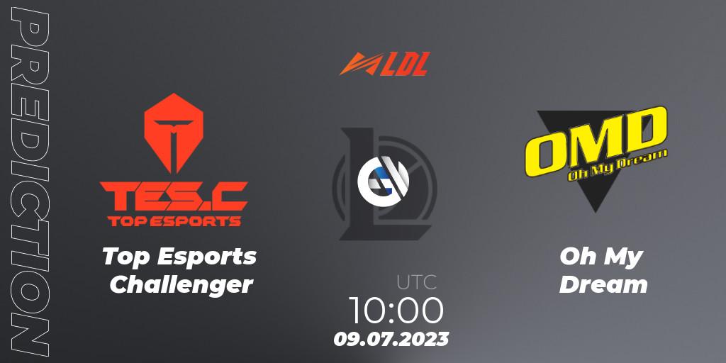 Prognoza Top Esports Challenger - Oh My Dream. 09.07.2023 at 11:00, LoL, LDL 2023 - Regular Season - Stage 3