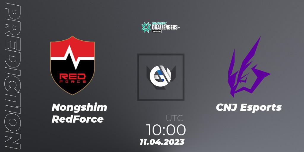 Prognoza Nongshim RedForce - CNJ Esports. 11.04.23, VALORANT, VALORANT Challengers 2023: Korea Split 2 - Regular League