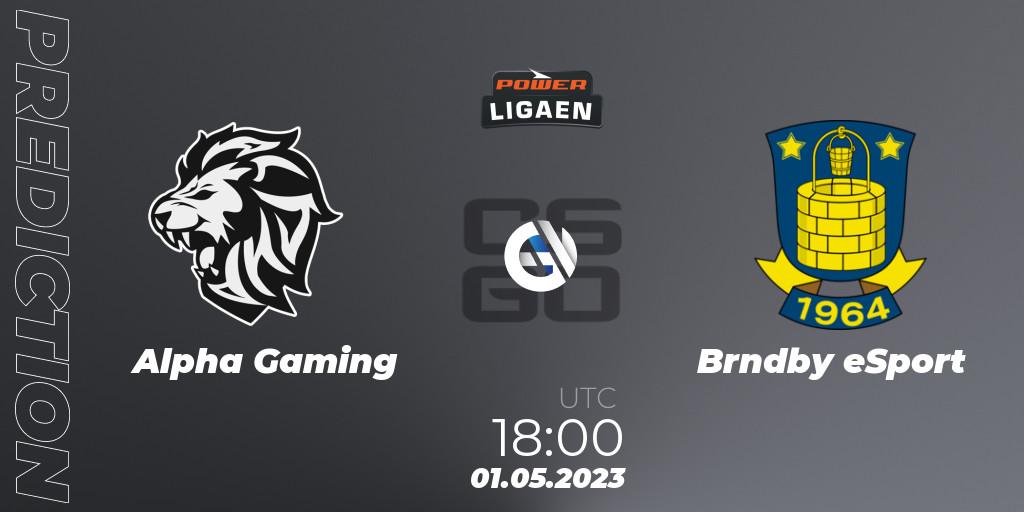 Prognoza Alpha Gaming - Brøndby eSport. 01.05.2023 at 18:00, Counter-Strike (CS2), Dust2.dk Ligaen Season 23