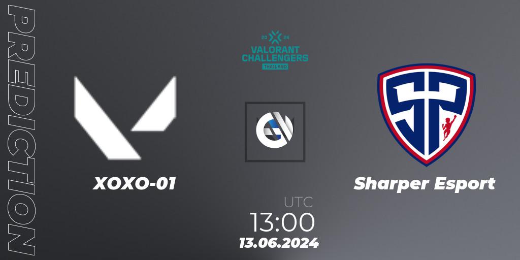 Prognoza XOXO-01 - Sharper Esport. 13.06.2024 at 13:00, VALORANT, VALORANT Challengers 2024: Thailand Split 2