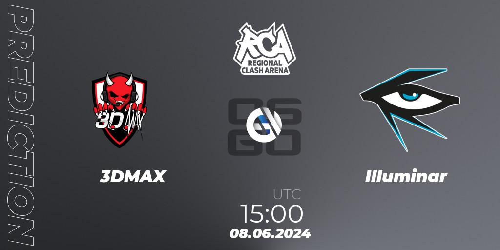 Prognoza 3DMAX - Illuminar. 08.06.2024 at 15:00, Counter-Strike (CS2), Regional Clash Arena Europe