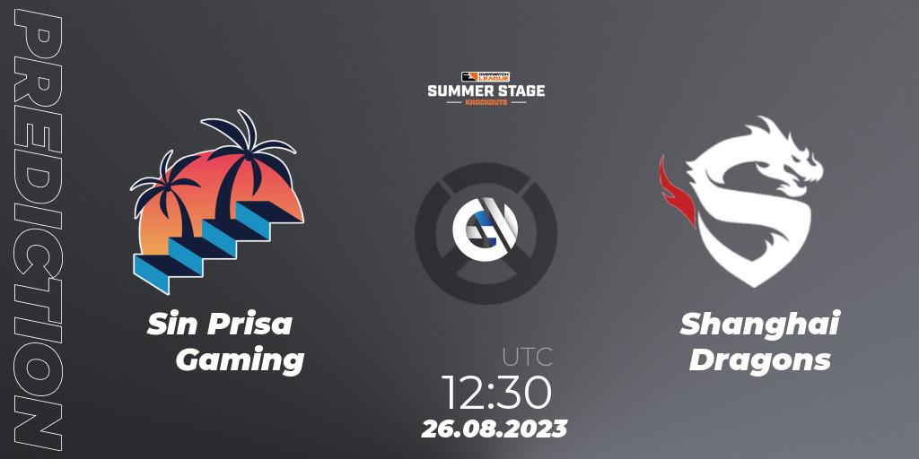 Prognoza Sin Prisa Gaming - Shanghai Dragons. 26.08.23, Overwatch, Overwatch League 2023 - Summer Stage Knockouts