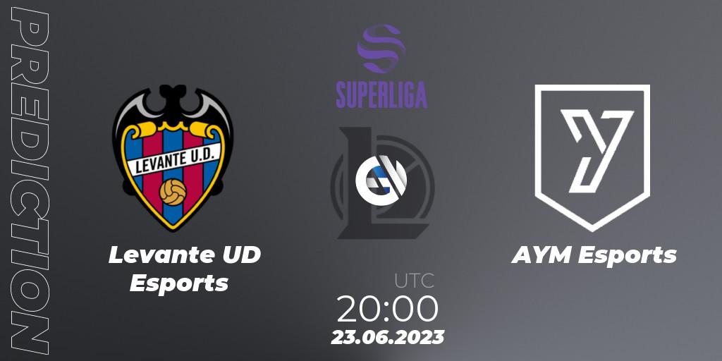 Prognoza Levante UD Esports - AYM Esports. 23.06.2023 at 20:00, LoL, LVP Superliga 2nd Division 2023 Summer