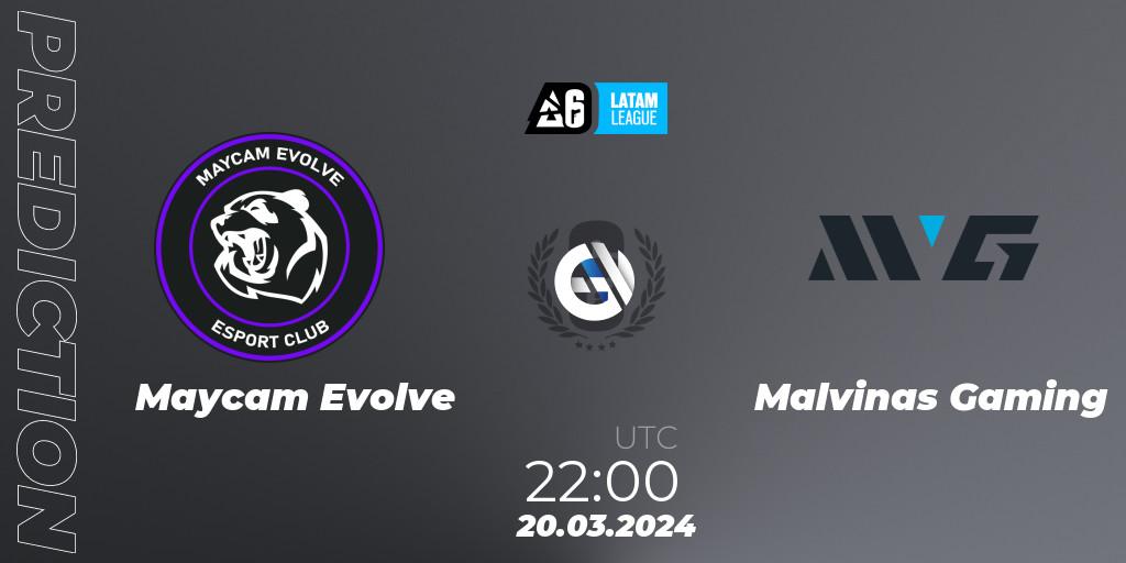 Prognoza Maycam Evolve - Malvinas Gaming. 20.03.24, Rainbow Six, LATAM League 2024 - Stage 1: LATAM South