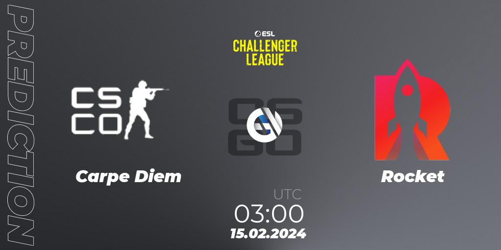 Prognoza Carpe Diem - Rocket. 15.02.24, CS2 (CS:GO), ESL Challenger League Season 47: North America