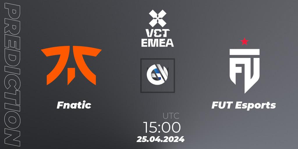 Prognoza Fnatic - FUT Esports. 25.04.24, VALORANT, VALORANT Champions Tour 2024: EMEA League - Stage 1 - Group Stage
