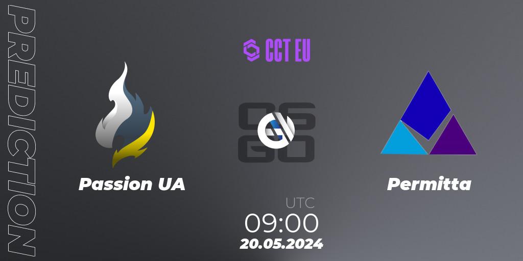 Prognoza Passion UA - Permitta. 20.05.2024 at 09:00, Counter-Strike (CS2), CCT Season 2 Europe Series 4