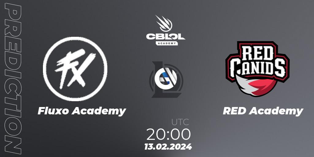 Prognoza Fluxo Academy - RED Academy. 13.02.2024 at 20:00, LoL, CBLOL Academy Split 1 2024