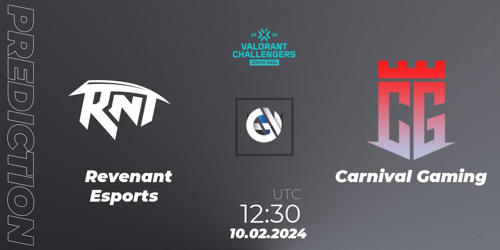 Prognoza Revenant Esports - Carnival Gaming. 10.02.24, VALORANT, VALORANT Challengers 2024: South Asia Split 1 - Cup 1