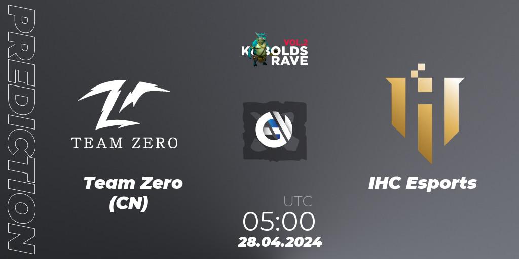 Prognoza Team Zero (CN) - IHC Esports. 28.04.24, Dota 2, Cringe Station Kobolds Rave 2