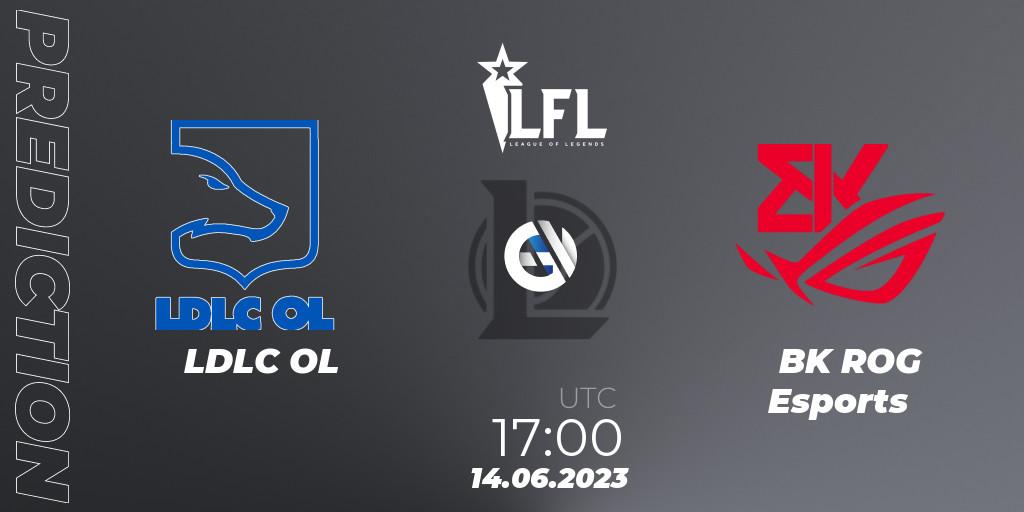 Prognoza LDLC OL - BK ROG Esports. 14.06.2023 at 17:00, LoL, LFL Summer 2023 - Group Stage
