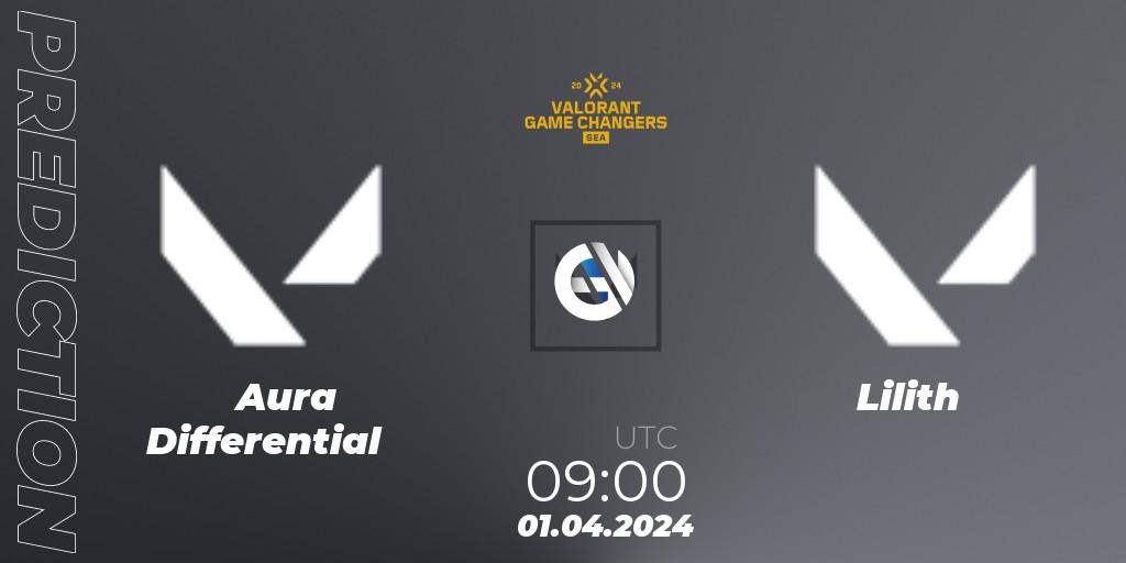 Prognoza Aura Differential - Lilith. 01.04.2024 at 09:00, VALORANT, VCT 2024: Game Changers SEA Stage 1