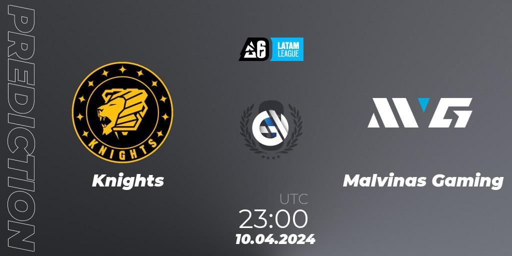 Prognoza Knights - Malvinas Gaming. 10.04.24, Rainbow Six, LATAM League 2024 - Stage 1: LATAM South