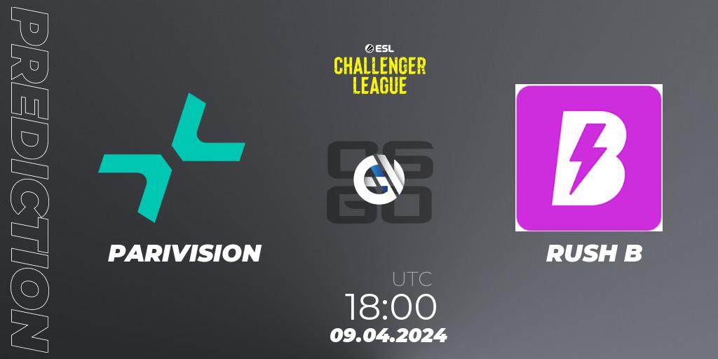 Prognoza PARIVISION - RUSH B. 09.04.2024 at 18:00, Counter-Strike (CS2), ESL Challenger League Season 47: Europe