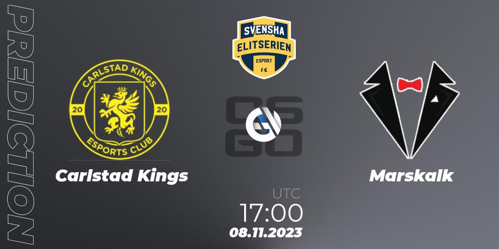 Prognoza Carlstad Kings - Marskalk. 08.11.2023 at 17:00, Counter-Strike (CS2), Svenska Elitserien Fall 2023: Online Stage