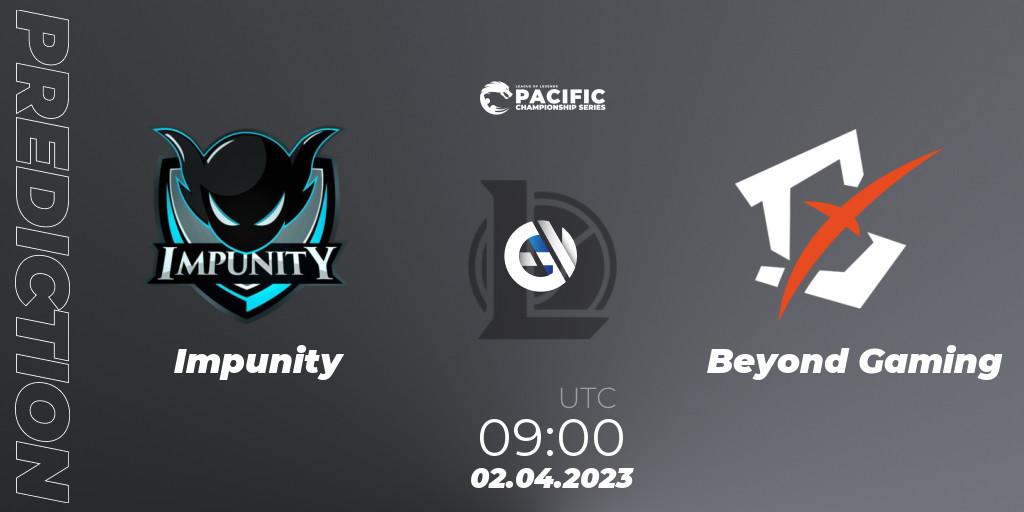 Prognoza Impunity - Beyond Gaming. 02.04.23, LoL, PCS Spring 2023 - Playoffs