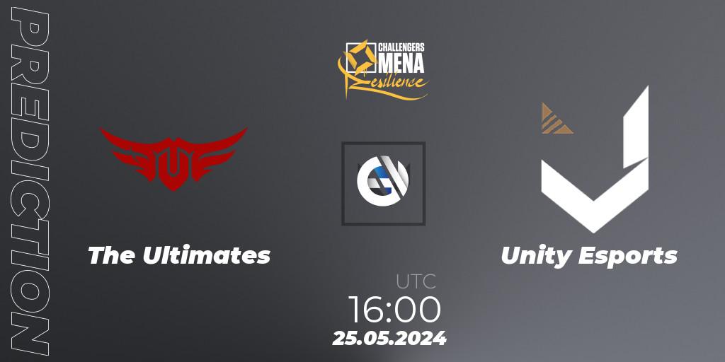 Prognoza The Ultimates - Unity Esports. 25.05.2024 at 16:00, VALORANT, VALORANT Challengers 2024 MENA: Resilience Split 2 - GCC and Iraq
