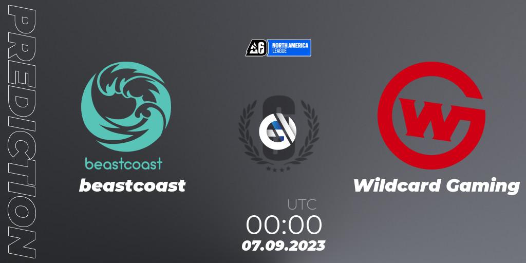 Prognoza beastcoast - Wildcard Gaming. 07.09.2023 at 00:45, Rainbow Six, North America League 2023 - Stage 2