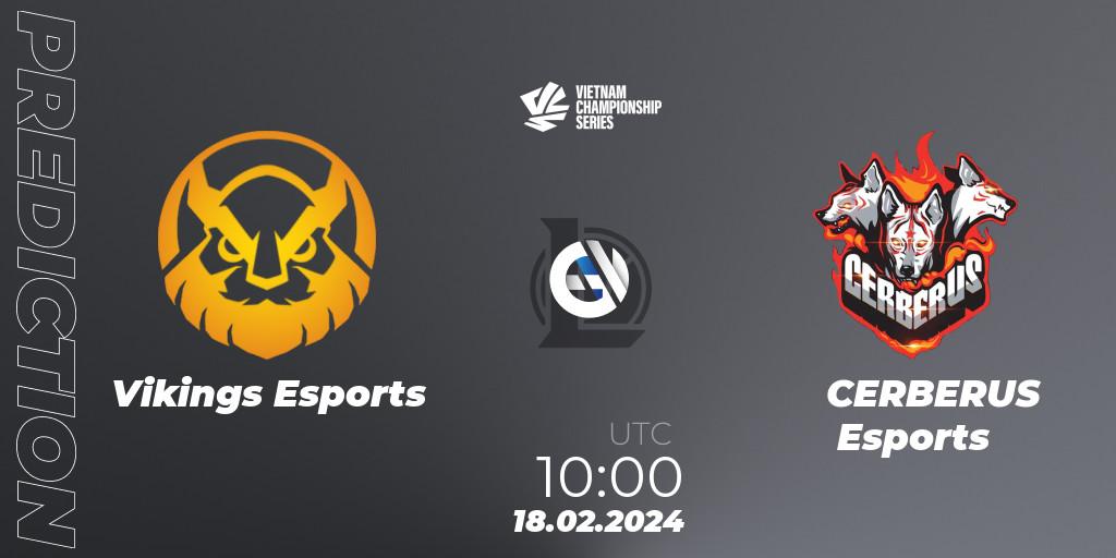 Prognoza Vikings Esports - CERBERUS Esports. 18.02.24, LoL, VCS Dawn 2024 - Group Stage