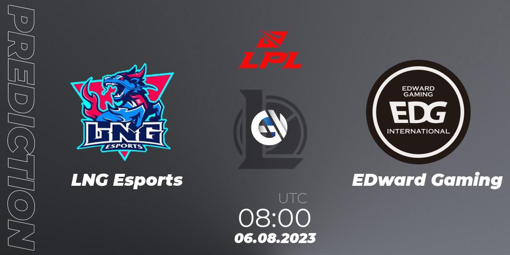 Prognoza LNG Esports - EDward Gaming. 06.08.23, LoL, LPL Regional Finals 2023