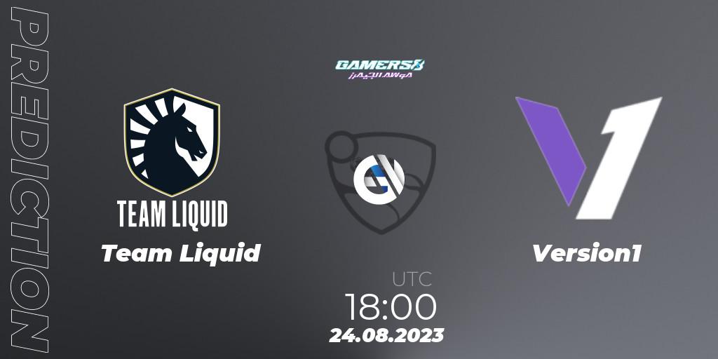 Prognoza Team Liquid - Version1. 24.08.2023 at 18:00, Rocket League, Gamers8 2023