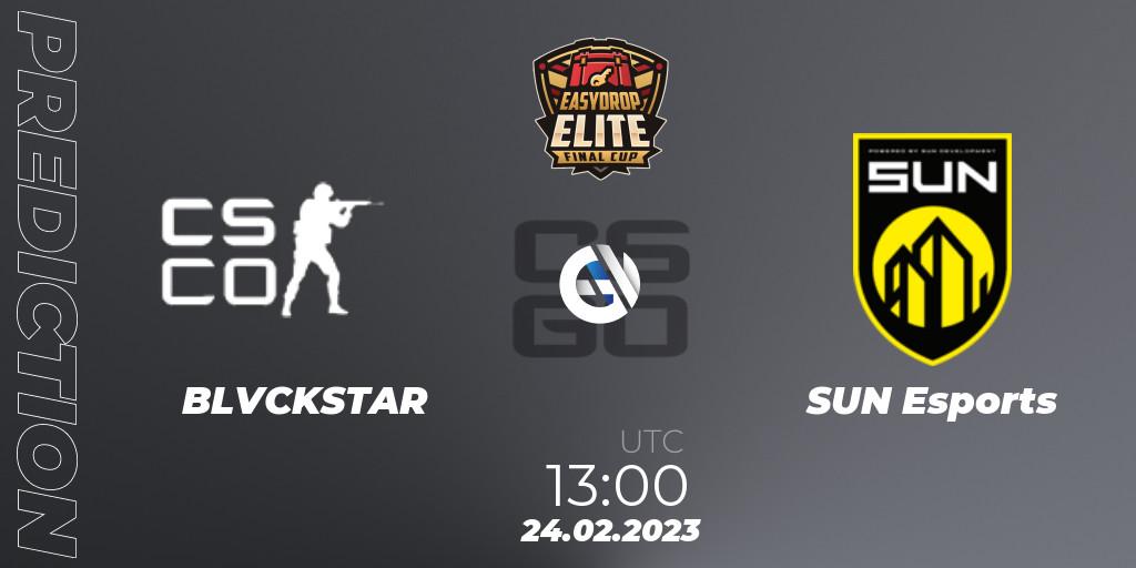 Prognoza BLVCKSTAR - SUN Esports. 24.02.2023 at 13:00, Counter-Strike (CS2), FASTCUP Elite Cup #1
