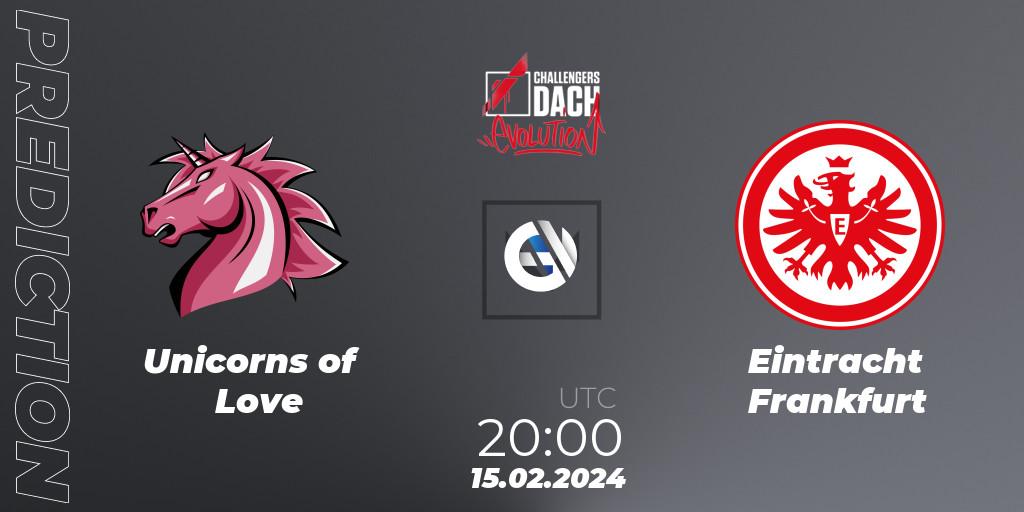 Prognoza Unicorns of Love - Eintracht Frankfurt. 15.02.24, VALORANT, VALORANT Challengers 2024 DACH: Evolution Split 1