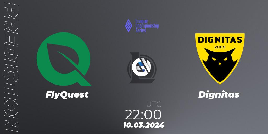 Prognoza FlyQuest - Dignitas. 10.03.24, LoL, LCS Spring 2024 - Group Stage