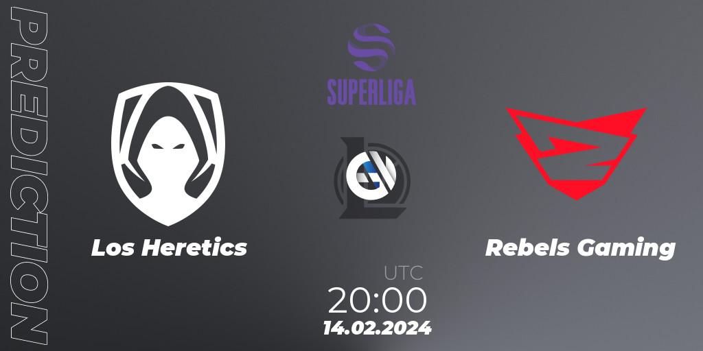Prognoza Los Heretics - Rebels Gaming. 14.02.24, LoL, Superliga Spring 2024 - Group Stage