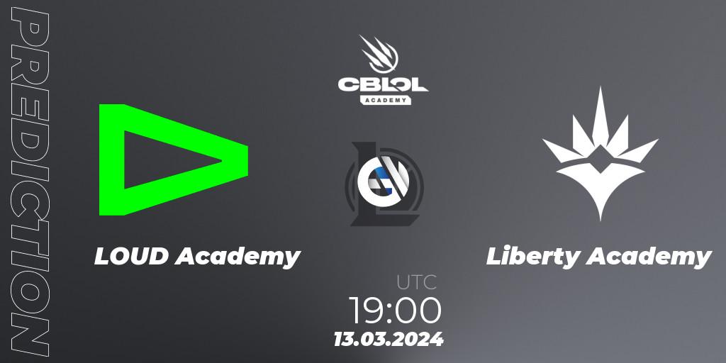 Prognoza LOUD Academy - Liberty Academy. 13.03.2024 at 19:00, LoL, CBLOL Academy Split 1 2024