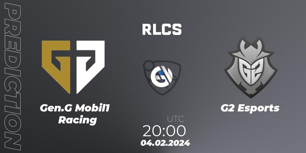 Prognoza Gen.G Mobil1 Racing - G2 Esports. 04.02.24, Rocket League, RLCS 2024 - Major 1: North America Open Qualifier 1