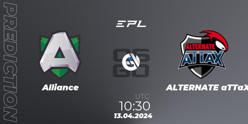 Prognoza Alliance - ALTERNATE aTTaX. 13.04.24, CS2 (CS:GO), European Pro League Season 15