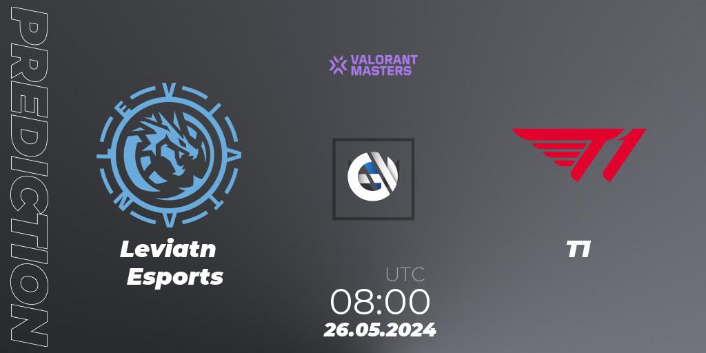 Prognoza Leviatán Esports - T1. 26.05.2024 at 08:00, VALORANT, VCT 2024: Masters Shanghai
