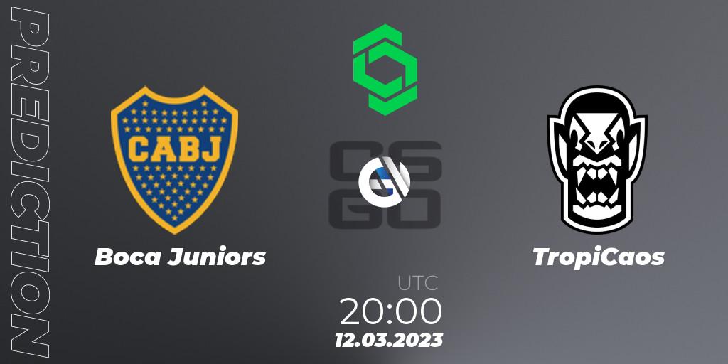Prognoza Boca Juniors - TropiCaos. 12.03.2023 at 20:00, Counter-Strike (CS2), CCT South America Series #5