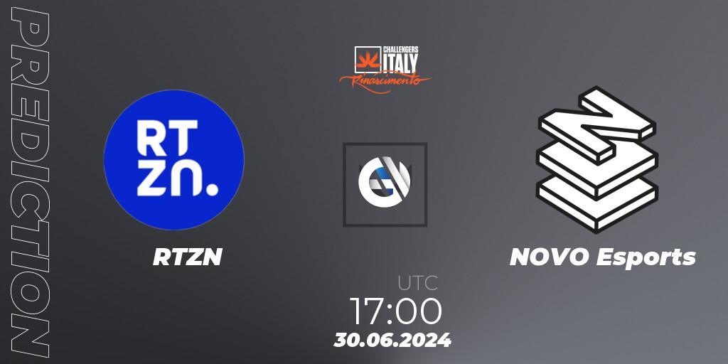 Prognoza RTZN - NOVO Esports. 30.06.2024 at 17:00, VALORANT, VALORANT Challengers 2024 Italy: Rinascimento Split 2