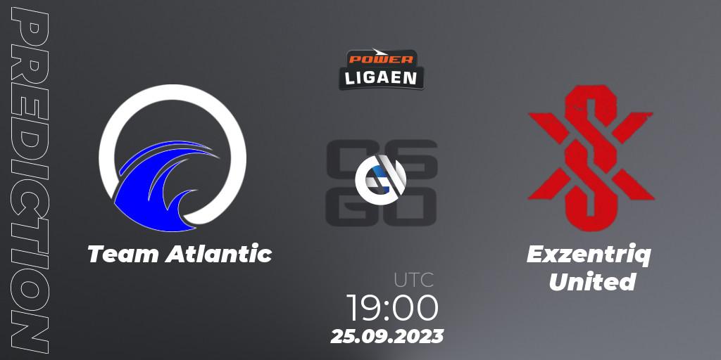 Prognoza Team Atlantic - Exzentriq United. 25.09.2023 at 19:00, Counter-Strike (CS2), POWER Ligaen Season 24 Finals