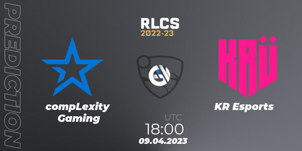 Prognoza compLexity Gaming - KRÜ Esports. 09.04.23, Rocket League, RLCS 2022-23 - Winter Split Major