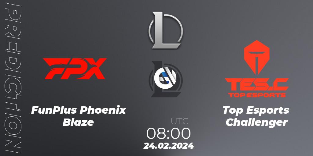 Prognoza FunPlus Phoenix Blaze - Top Esports Challenger. 24.02.24, LoL, LDL 2024 - Stage 1