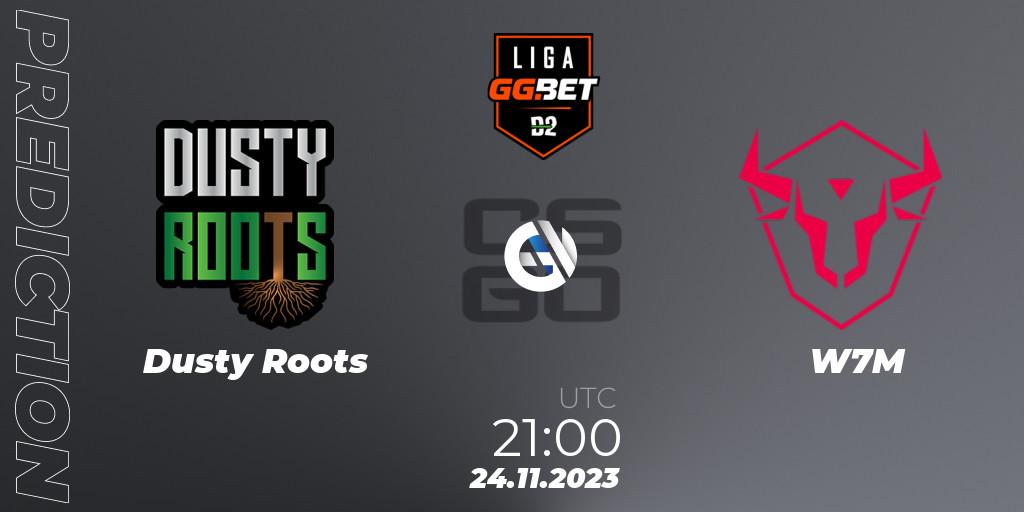 Prognoza Dusty Roots - W7M. 24.11.2023 at 21:00, Counter-Strike (CS2), Dust2 Brasil Liga Season 2