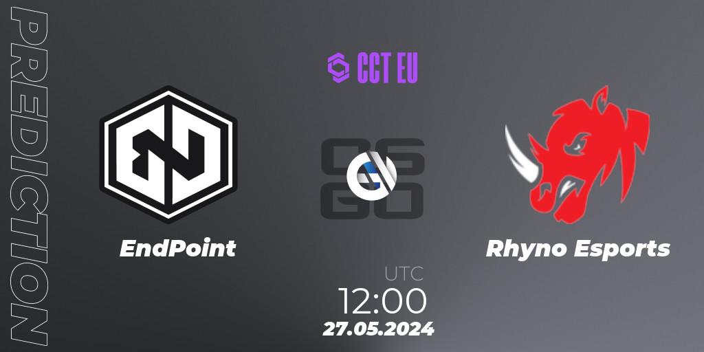 Prognoza EndPoint - Rhyno Esports. 27.05.2024 at 12:00, Counter-Strike (CS2), CCT Season 2 Europe Series 4