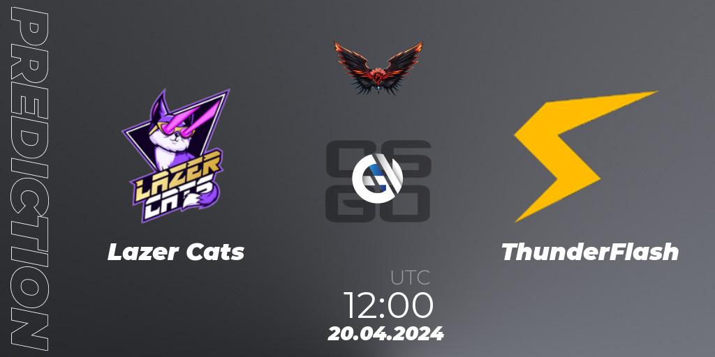 Prognoza Lazer Cats - ThunderFlash. 20.04.24, CS2 (CS:GO), Dragon Esports Club Cup