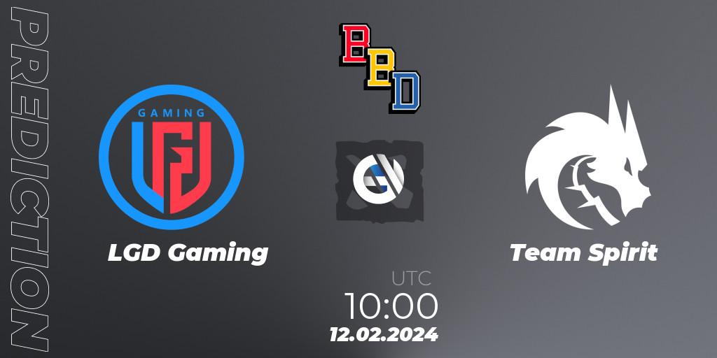 Prognoza LGD Gaming - Team Spirit. 12.02.24, Dota 2, BetBoom Dacha Dubai 2024