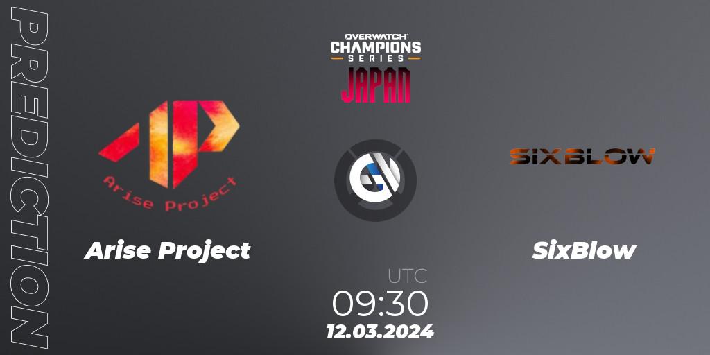 Prognoza Arise Project - SixBlow. 12.03.2024 at 10:30, Overwatch, Overwatch Champions Series 2024 - Stage 1 Japan