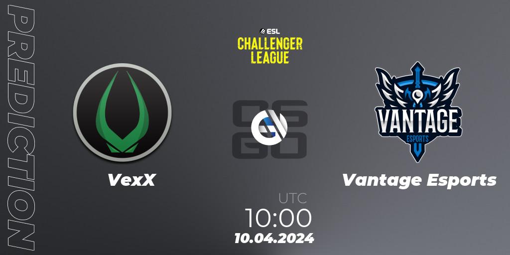 Prognoza VexX - Vantage Esports. 10.04.2024 at 10:00, Counter-Strike (CS2), ESL Challenger League Season 47: Oceania