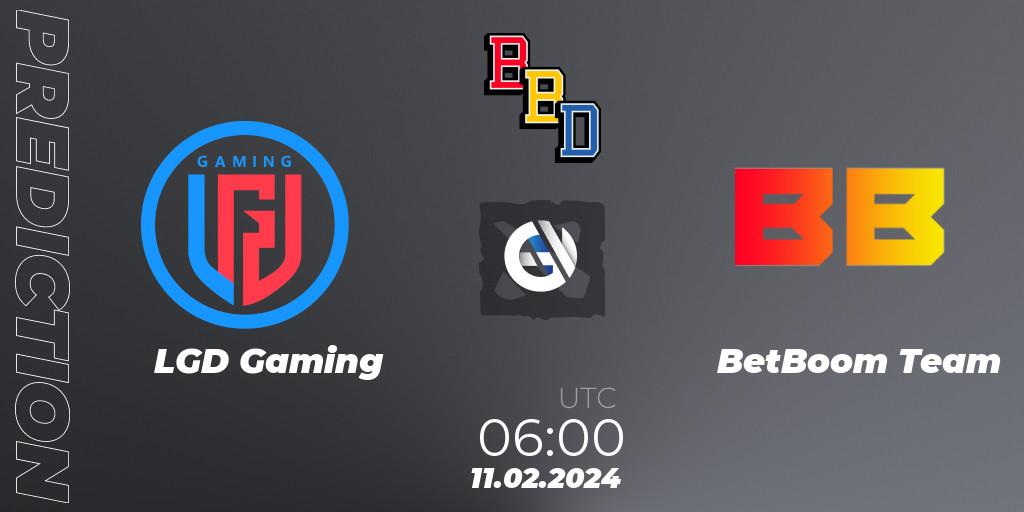Prognoza LGD Gaming - BetBoom Team. 11.02.24, Dota 2, BetBoom Dacha Dubai 2024