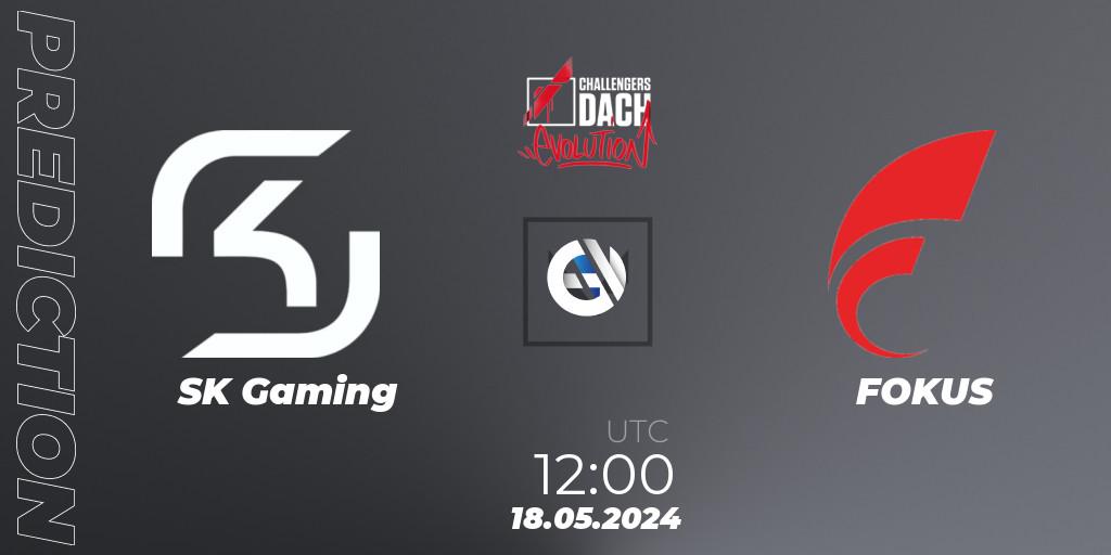 Prognoza SK Gaming - FOKUS. 18.05.2024 at 12:00, VALORANT, VALORANT Challengers 2024 DACH: Evolution Split 2