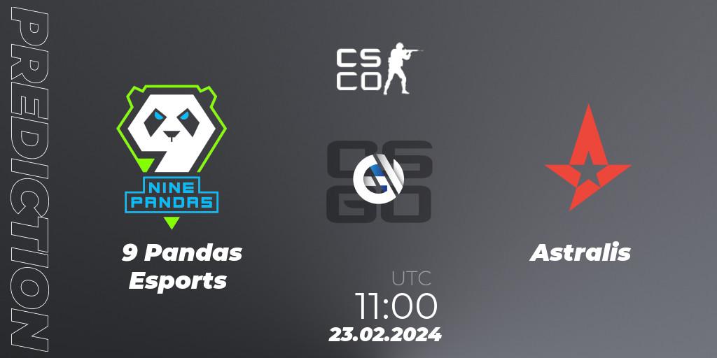 Prognoza 9 Pandas Esports - Astralis. 23.02.24, CS2 (CS:GO), PGL CS2 Major Copenhagen 2024 Opening Stage Last Chance Qualifier