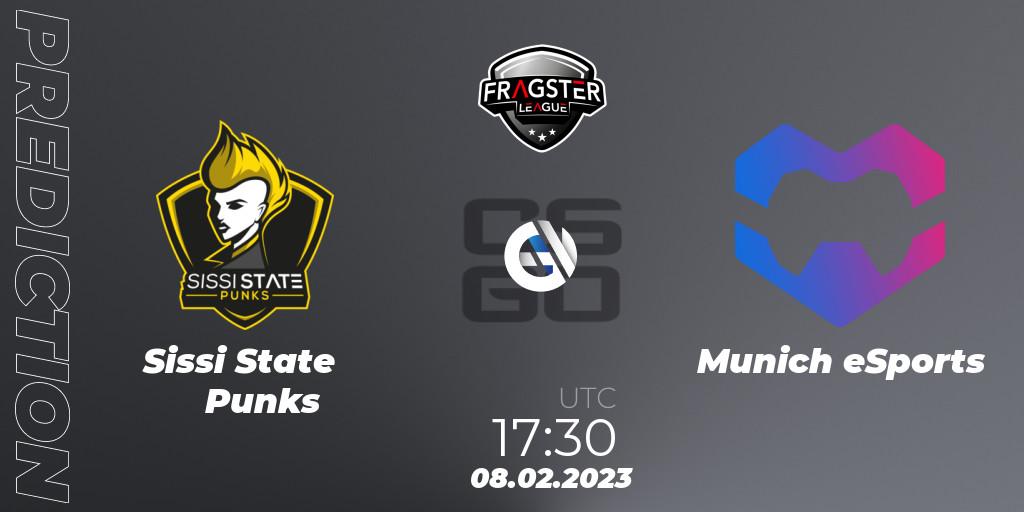 Prognoza Sissi State Punks - Munich eSports. 08.02.23, CS2 (CS:GO), Fragster League Season 4